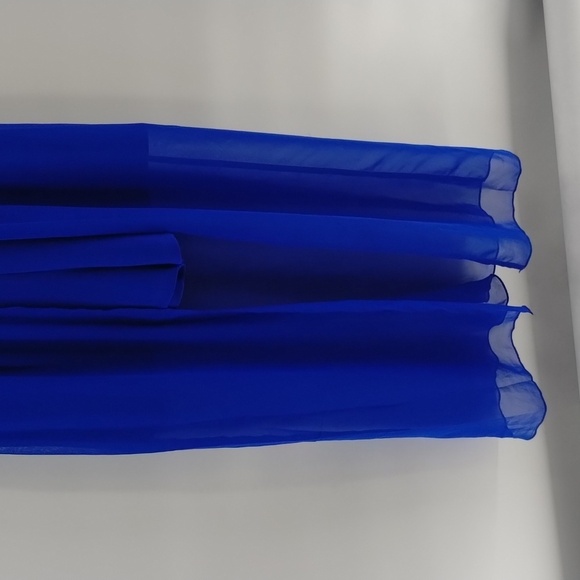 Sweet Storm Maxi Dress Size Small Blue Sleeveless Halter Formal Homecoming Gown - Picture 3 of 8